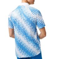 Blau/Weißes Herren-Tennis-Polo von Lacoste DH5174 Ansicht 2