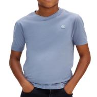 Camiseta azul para niño de Calvin Klein Jeans con insignia Mono Mini barato