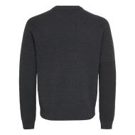 Dunkelgrauer Melange-Pullover für Herren von Only & Sons, Rundstrick Ansicht 2