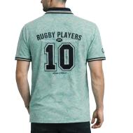 Polo azul para hombre RMS26 Rugby ver 2