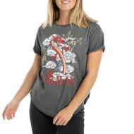 Camiseta gris de mujer Disney Mulan Mushu Fashion barato