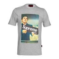 T-shirt Gris Homme Supreme Grip Film pas cher