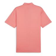 Puma Pure Solid Herren Golf Polo Koralle Ansicht 2