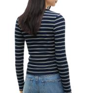 T-shirt Rayé Marine et écru Tommy Hilfiger Slim Essential vue 2