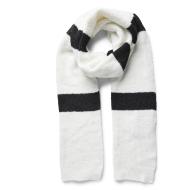 Weiß/Schwarz gestreifter Schal für Frauen Pieces Sana Scarf 17150468 günstig
