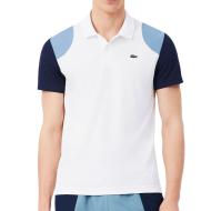 Polo Blanc/Bleu Marine Homme Lacoste Regular