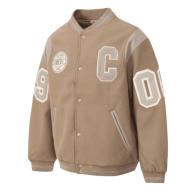 Chaqueta Converse Bomber Luxe Varsity, Beige, Hombre barato