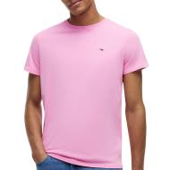 T-shirt Rose Homme Tommy Hilfiger Tjm Xslim Jersey