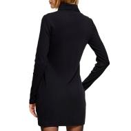 Vestido negro de mujer Calvin Klein Jeans con etiqueta tejida ver 2