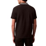 Polo Noir Homme Calvin Klein Jeans Pique vue 2