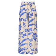 Pantalones fluidos con estampado beige/azul JDY Life Palazzo para mujer barato