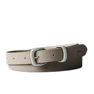Cinturón Calvin Klein Jeans 2 Piezas Ante Mujer Topo/Plata