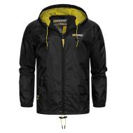 Chaqueta barco Geographical Norway Negro/Amarillo Hombre barato