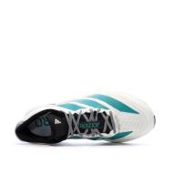 Baskets Blanches/Turquoises Adidas Adizero Boston 13 vue 4