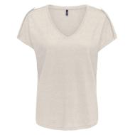 Beiges Damen-T-Shirt Only Rabi