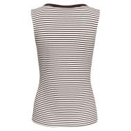 Camiseta sin mangas a rayas negra y blanca para mujer JDY Sissy ver 2