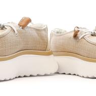 Zapatillas Mujer Hey Dude Wally Sport Mesh Beige/Oro ver 7
