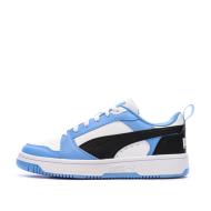Baskets Turquoise/Blanc Garçon Rebound Low