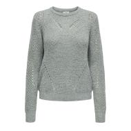 Pull en Maille Bleu/Gris Femme JDY Felo Struc pas cher