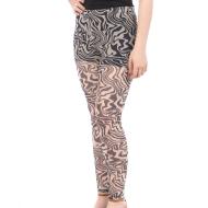 Leggings mit Aufdruck Schwarz/Ecru Vero Moda Lia günstig