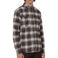 Camisa Dickies Evansville Marrón/Blanca para Hombre barato