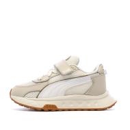 Beige/weiße Puma Wild Sneaker für Jungen günstig