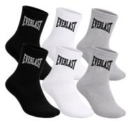 6er-Pack schwarze/graue/weiße Herrensocken von Everlast EL062