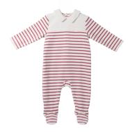 Pijama bebé blanco/rojo Elle est ou la mer Jama barato