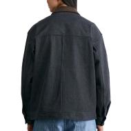Schwarze Jacke Mixed Converse Denim Shirt Ansicht 2