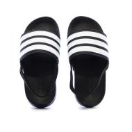 Claquettes Noires/Blanches Garçon Adidas Adilette Estrap vue 3