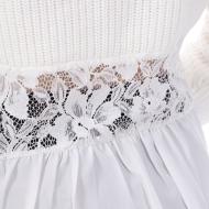 Pull Écru Dentelle Femme French Connection Mozart vue 3