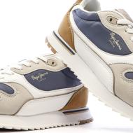 Blaue/weiße Sneaker für Herren von Pepe Jeans, Modell Bexley Light Thames Ansicht 7