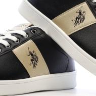 Schwarz/Goldene Sneakers Women US Polo ASSN For Everyday Ansicht 7