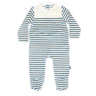 Weiß/Blau gestreifter Pyjama für Jungen Sie ist oder das Meer Jama günstig