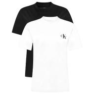 Lote de 2 camisetas de mujer en blanco y negro Calvin Klein Jeans Monologo