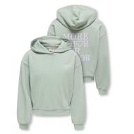 Sudadera con capucha verde para niña ONLY Amor Life ver 3