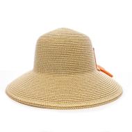 Chapeau de Paille Orange Femme Via Lorenzo Bohème