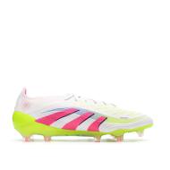 Chaussures de Foot Blanc/Rose Homme Adidas Predator Elite FG vue 2