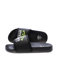 Claquettes Noires/Vertes/Blanches Garçon Umbro Tilio pas cher