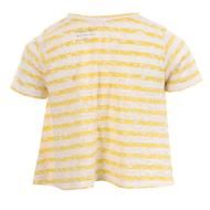 T-shirt à rayures Jaune Fille Teddy Smith Marino pas cher