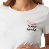 Women's white T-shirt Mamalicious Feliz Photo of the Espace des Marques %store% store - view of %key%