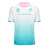 Maillot Blanc/Rose Homme Kappa Kombat pas cher