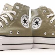 Sneakers Khaki Frau Converse Chuck Taylor All Star Lift A07571C Ansicht 7