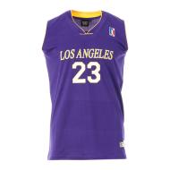 Camiseta de baloncesto Los Angeles púrpura/amarilla para hombre Sport Zone barato
