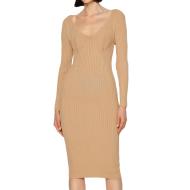 Kleid Beige Frau Guess Adele