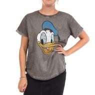 Women’s Grey Disney T-shirt – Donald Duck Face affordable