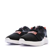 Schwarze/weiße/fuchsiafarbene Puma Soft Wired 2 Sneaker für Mädchen Ansicht 6