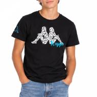 T-shirt Noir Garçon Kappa Mc pas cher