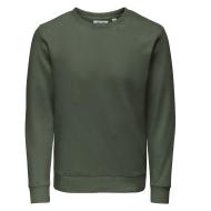 Dunkelgrünes Herren-Sweatshirt von Only & Sons Chase