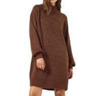 Jersey de punto marrón para mujer Vestido Noisy May Timmy barato
